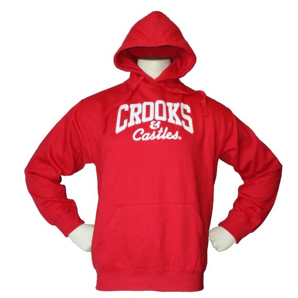 Crooks and Castles Core Logo Hoodie Red